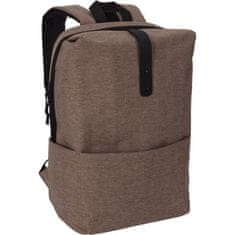 ProWorld Šolski nahrbtnik z USB-C priključkom, 15 l, rjav