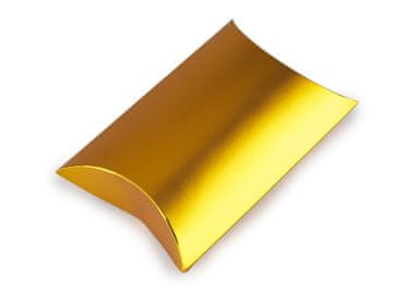 Darilna škatla kovinska - zlata kovinska (2 kosa)