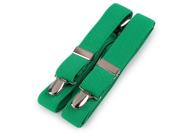 Naramnice širine 2,5 cm dolžine 125 cm - pastelno zelene barve