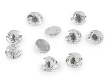 Kamni za prišitje Ø10 mm - kristalna ostra konica (12 kosov)