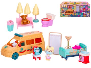 Komplet za operacije živali z dodatki 18 kosov