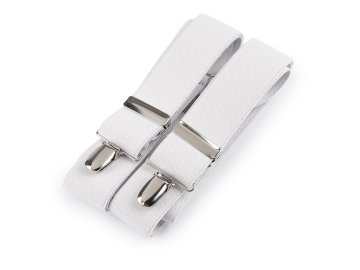 Širina naramnic 3,5 cm dolžina 125 cm - bela