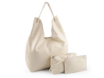 Velika torbica 3v1 45x28 cm - smetana svetlo