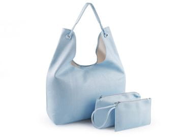 Velika torbica 3v1 45x28 cm - svetlo modra