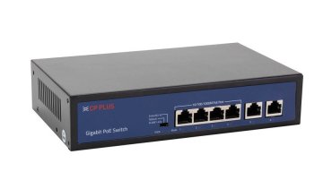 Štiriportno stikalo 10/100/1000 Mb/s PoE z 2x 1000 Mb/s povezavo navzgor