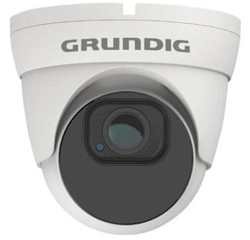 GRUNDIG 5,0 Mpix zunanja kupolasta IP kamera z IR osvetlitvijo, stiskanjem H.265, WDR, mikrofonom in funkcijami AI