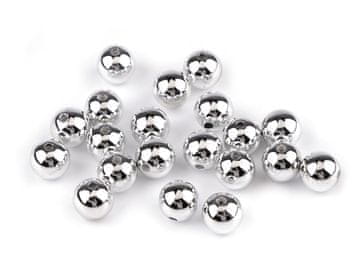 Plastične božične kroglice Ø12 mm - srebrne (20 kosov)