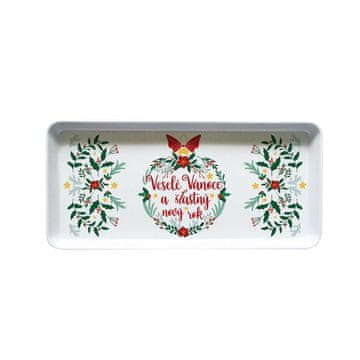 SERVIRNI PLADENJ VESEL BOŽIČ 35X16,5X2,3CM