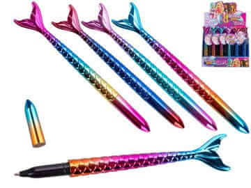 Pisalo z repom morske deklice 16,5 cm - mešanica barv (rdeči rep, svetlo roza rep, modri rep, roza rep)