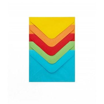 Okrasne kuverte gladke - 7 x 10 cm, 110 g/m2, mešane