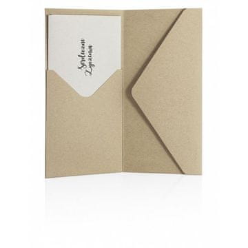 Okrasne kuverte z žepom Narava - DL, 220 g/m2, temne barve