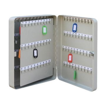 Q-Connect Škatla za ključe za 140 tipk, siva