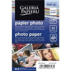 Foto papir - 10 x 15 cm, 240 g/m2, sijajni, 25 listov