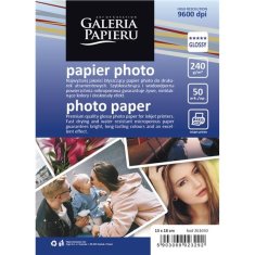 Foto papir - 13 x 18 cm, 240 g/m2, sijajni, 50 listov