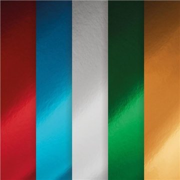 Kreativni papir A4 - kovinski sijaj, mešanica barv, 15 kosov