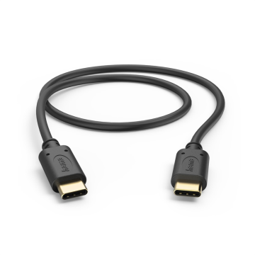 Hama Kabel USB-C 2.0 tipa C-C 0,5 m, črn