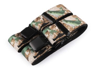 Ribiški šle širina 4 cm dolžina 120 cm - rjava pesek