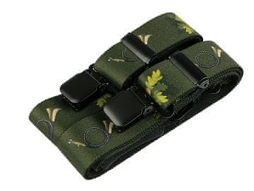 Lovske dokolenke širine 4 cm dolžine 120 cm - zelena jelenjad