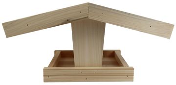 Lesena krmilnica za ptice na prostem - T5 medium