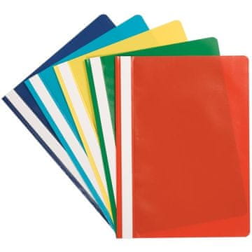 Q-Connect Plastični mape - A4, mešanica barv, 5 kosov