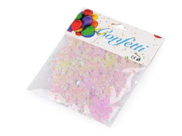 Konfeti Božični kosmiči - (Ø23 mm) beli AB