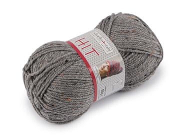 Pletena preja Hit z zavoji 50 g - (249) siva