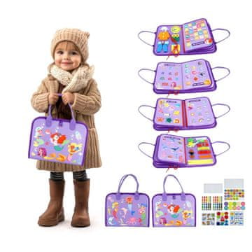 2Kids Toys Senzorična knjiga z veliko dela Morske deklice