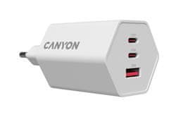 Polnilec CANYON HEXAGON 65 GaN 65W 2xPD 1xQC EU White