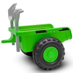 Otroški traktor s traktorjem Benny Baby Mix zelen