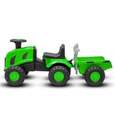 Otroški traktor s traktorjem Benny Baby Mix zelen