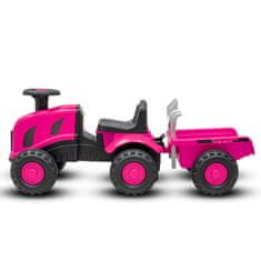 Otroški traktor s traktorjem Benny Baby Mix roza