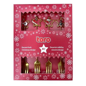 SLADICA VILICE BOŽIČNI DIZAJN 4ASS. GOLD 4KS