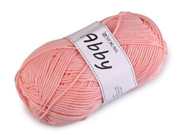 Pletena preja Abby 100 g - koralna svetla