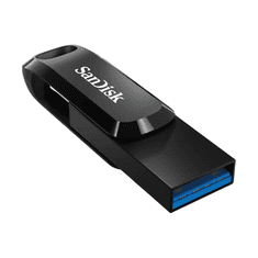 SanDisk 256GB Ultra Dual Drive Go USB-C/A 3.2 USB ključ (črn)
