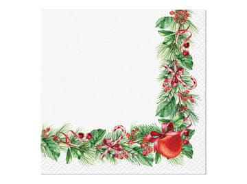 Prtički 20 kosov Božični okras veje 33x33 cm