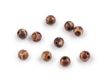 Agat Dzi sintetične, mineralne kroglice Ø6 mm - agat (10 kosov)