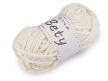 Pletenina šenil Bety 100 g - (09) kremasta svetla
