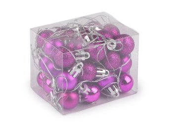 Božične bučke Ø20 mm - vijolične