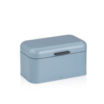 Kela Posoda za kruh FRISCO kovinska modra 30 x 18 x 16,5 cm KL-12845