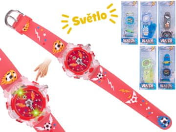 Analogna zapestna ura za dečke z baterijo in lučko
