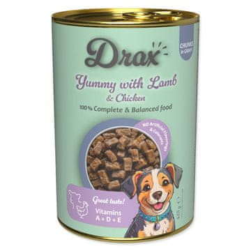 Drax Adult konzerva z jagnjetino in piščancem 415g