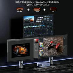 GMKtec računalnik mini PC M5 AMD Ryzen7 32GB RAM 1TB SSD NucBox črn