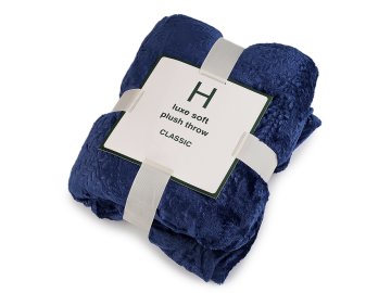 Mikroplush odeja za ušesa 150x200 cm - modra pariška