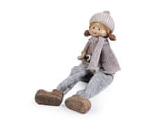 Dekoracija figure otrok - bež deklica