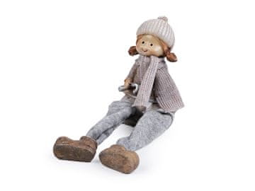 Dekoracija figure otrok - bež deklica