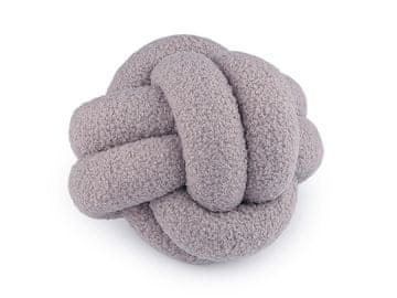 Okrasni vzglavnik vozel boucle Ø20 cm - siva