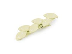 Kovinska sponka za lase trak, listi - rumeni sveti list