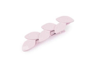 Kovinska sponka za lase trak, listi - roza sveti list