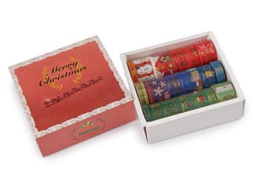 Set dekorativnih lepilnih trakov Washi Christmas - mešane različice v škatli (3 kompleti)