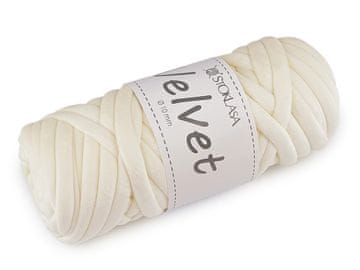 Preja Marshmallow thick Velvet Ø10 mm 500 g - (005) kremasta svetla